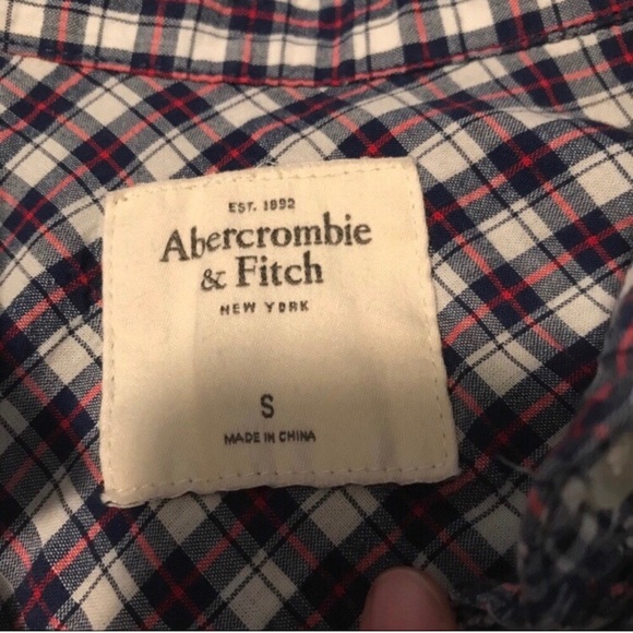 Plaid Abercrombie and Finch button down. - Picture 2 of 7